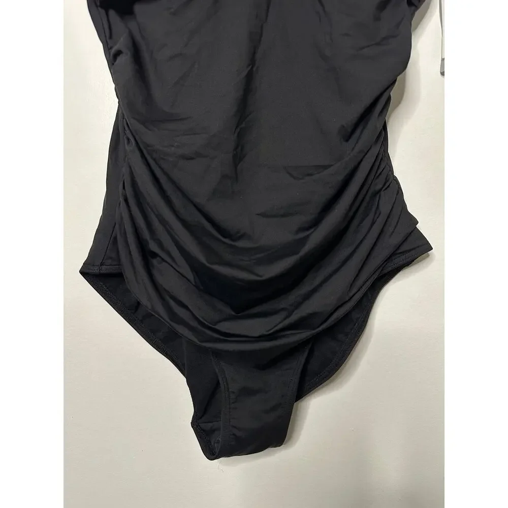 Sea Level Australia Nordstrom Eco Essentials Cross Front One-Piece Suit Sz 8 NWT - Picture 5 of 13